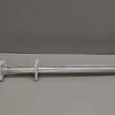 BRIOFOX Industrial Shower Curtain Rod - Rustproof Non-Slip 43-72 Inch 304 Stainless Steel Tension Curtain Rod for Window or Bathroom, Chrome