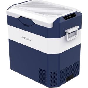 Megiu 12 Volt Refrigerator Car Fridge Portable 12V 45 Quart Freezer Compressor Cooler 12V/24V DC 110240 V AC for Truck Van RV Camper SUV and Home Use