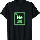 Neon Element Green Periodic Table Chemistry Nerd Costume T-Shirt Small