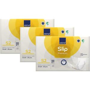 Abena Slip S2 Premium All-in-One Incontinence Pad, Small, Count of 84