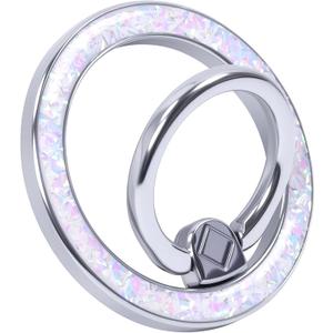 Magnetic Phone Ring for MagSafe Grip [Super Magnet] Gold Twinkle Design Ring Holder Stand, magsafe pop Socket (Colorful and Dazzling)