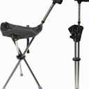 FATTCHIAR Cane with Seat, Walking Stick with Seats, Cane Chair Capacity 330lbs, Adjustable Height Folding Lightweight Portable Stool for Adults Seniors Hiking Camping (34"-38")