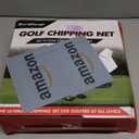 Pop-Up Golf Chipping Net - Ultimate Target Training Chip Aids for Precision & Distance, Outdoor | Indoor Practice, Golfer Gift (1 Black Net+ 2 Mats+ 12 Balls + 6 Greeting Cards)