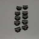 10 Pack 1/2 inches Malleable Cast Iron Pipe Tees, Industrial Pipe Flanges for Threaded Black Pipes and Fittings, DIY Steampunk Industrial Vintage Style.