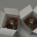 Baquler 2 Pcs LED Stained Glass Bulb A19/A60 3.5w E26 Base Colorful Light Bulb 120v for Christmas Xmas Indoor Home Balcony Garden Party Decoration(Classic)