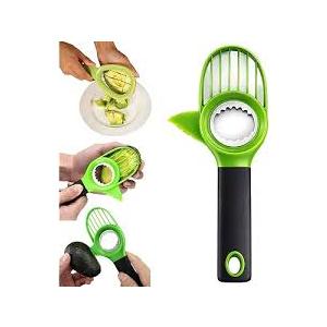 Avocado Slicer 3 Piece Set - Avocado Slicer Tool, Cutter, Knife, Peeler, Pitter, Cuber, Dicer & Avocado Keeper For Everything That You Will Ever Need For Your Avocados
