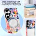 for Samsung Galaxy S25+ Case, Citrus Travel Collage Pattern, Y2K Slim TPU Compatible with MagSafe & Military-Grade Drop Protection & Camera Protection for Women Girls