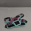 rabbitgoo Dog Harness No Pull with 2 Leash Clips, Adjustable Soft Padded, Reflective Oxford No Choke Pet Vest with Easy Control Handle for Large Dogs, Hot Pink & Turquoise, Small