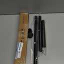 Tension Curtain Rod by EZFurni, 28 to 42 Inch, Adjustable Curtain Rods No Drilling, Heavy Duty tension Rod, Anti-Slip Spring Loaded Curtain Rods for Window, Closet, Door, Black