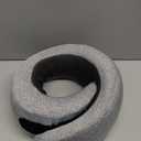 Travel Pillow, 100% Pure Memory Foam Neck Pillow for Airplanes, Comfortable Breathable Cover, Travel Essentials for Plane, Car, Train and Home, Gray