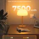 IP65 Shower Lamp Waterproof, 7500mAh Rechargeable Shower Lights for Inside Shower, 18 Colors Cordless Shower Light, Stepless Dimming LED Table Lamp for Bathroom Bathtub Patio Outdoor