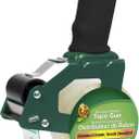 Duck Brand Tape Gun with Pistol Grip Handle - Compatible with 3" Core Packing Tape Refill Rolls up to 2 Inches Wide - 1.88 Inch x 54.6 Yards - Clear (669332)- 4pc