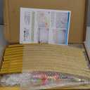 Wokceer Round Backdrop Stand 6FT Circle Balloon Arch Frame Circle Backdrop Stand Gold Round Arch for Wedding Birthday Party Bridal Shower Anniversary Event Ceremony Decoration