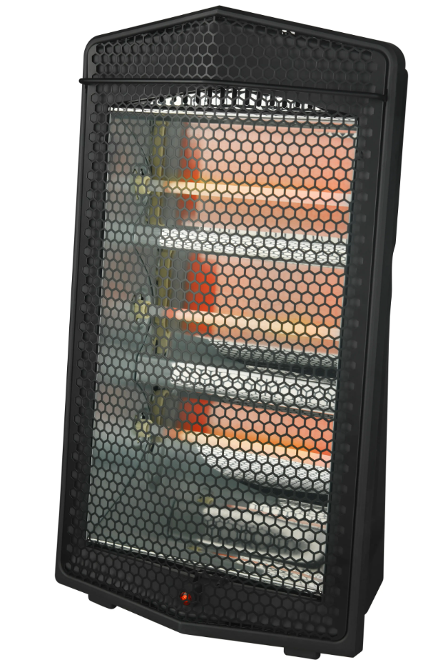 Room heater1500W Ultra Quiet Quartz Radiant Heater, Black