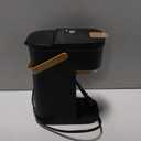 Single Serve One Cup Coffee Maker, for K Cups and Grounds, Mini Coffee Maker with Portable Handle, 6 to 12 Oz Brew Size, for Travel, Camping, Office, RV and Dorm, 120V, Black and Gold