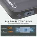 Elegear Air & Foam Self Inflating Sleeping Pad 4" Built-in Electric Pump, Single
