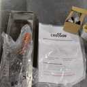 CROSSON 16"*16" Electric Chrome Plated Griddle,Commercial Countertop Flat Top Griddles with Non-Stick 2/5" Thick Iron Cooking Plate for Restaurant and home use-120V/1750W,Spatula Included