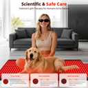 Red Light Therapy Mat Full Body with 1400 LEDs, 74"x33" Flexible Infrared Red Light Blanket for Home Use, Dual 660nm & 850nm, Adjustable Modes and Timer Control