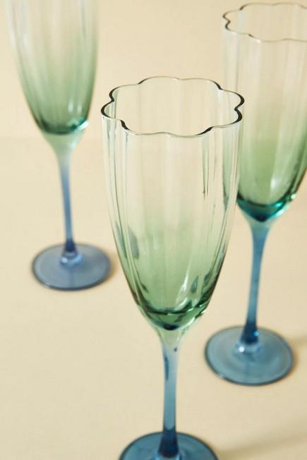 Bklyn Steel Co 2 Tone Champagne Flute Pack of 4