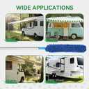 RV Awning Cleaner, Bendable Mop-Head, Hyper-Absorbent Pad, Extendable Pole, Non-Slip Handle, with 2 Magic Erasers for RVs, Campers, Trailers, Trucks