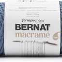 Bernat Macrame Denim Yarn - 1 Pack of 8.8oz/250g - Blended Fiber - #6 Super Bulky - 44 Yards - Knitting, Crocheting & Crafts