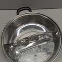 Hot Pot with Divider, Shabu Shabu Hot Pots Food Grade Stainless Steel Chinese Dual Sided Pot Set for Induction Cooktop Gas Stove (12.6 Inch)