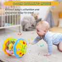 M SANMERSEN Baby Boys Toys 6-12 Months, Babies Ocean Rotating Lights Up Musical Toys for 0-6 12-18 Months Newborn Infant Crawling Tummy Time Toys 1 2 3 Baby Birthday Blue