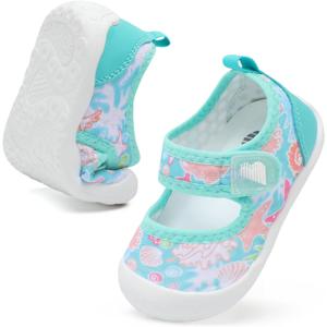 BARERUN Toddler Water Shoes Barefoot Water Shoes for Kids Baby Wide Aqua Socks with Arch Support Quick-Dry Breathable Boys Girls Sandals Walking Shoes for Beach Swim Pool Shoes (Blue)