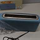 bella 2 Slice Slim Toaster, Fitsanywhere™ Kitchenware, 6 Setting Shade Control with Reheat & Cancel Buttons, Fits Sourdough, 10” Long Slot, Anti Jam & Auto Shutoff, 900 Watt, Surf