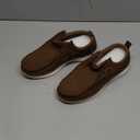 WOHHHW Men's Loafers Slip On Walking Shoes Mens Boat Casual Work Sneakers for Men Loafer Running Tennis Lightweight Comfortable Shoes Dark Brown Size 9.5