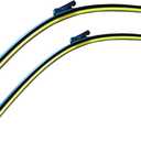 Pack of 2 Automotive Replacement Windshield Wiper Blades water-repellent coating by Coated Silicone Super Premium All-Weather Beam Blades For Tesla Model 3 (TES-MODEL3-26+19)