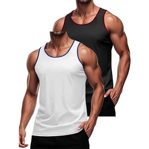 TRFIC Men's 2 Pack Quick Dry Workout Tank Top Gym Muscle Tee Fitness Bodybuilding Sleeveless T Shirt Size XL