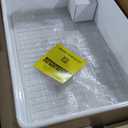 TUKTUK White Farmhouse Sink 30X20 inch Fireclay Farm Sink Apron Undermount Kitchen Sink Single Bowl Extra Wide Large Capacity Drop-in Modern Kitchen Sink with Luxury Bottom Grid & Strainer