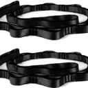 NRC&XRC Aerial Yoga Hammock Daisy Chain, 22kN Adjustable Strap With Loops, Climbing Strap Nylon Sling, No Stretch (150mm) (Black)