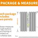 YoungsTex 95 lnch Long Oatmeal Linen Curtains 2 Panels for Living Room, Light Filtering Semi Sheer Window Treatments with Bronze Grommet Floor Length Drapes for Farmhouse Bedroom Dining, 52 X 95 Inch