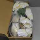 Artificial Flowers Combo Box Set Silk Flowers Fake Rose for DIY Floral Arrangements Wedding Bouquets Centerpieces Baby Shower Party Home Decorations White Color