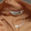 CBOO Women's Bow Tie Neck Button Down Shirts Silk Blouses Long Sleeve Elegant Satin Blouse Casual Dressy Business Tops (Pink, S)