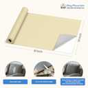 KING MOUNTAIN Canvas Repair Patch 1630 Inch Self-Adhesive Waterproof Fabric Patch for Sofas, Tents, Furniture,Tote Bags, Car Seats (Beige)