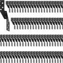 Hurricane Straps Brackets 100 PcsHurricane Tie with Black Powder-Coated,Hurricane Straps Trusses/Rafters Ties