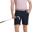 Rouen Polo Shirts for Men Dry Fit Performance Heather Stripe Golf Polo Moisture Wicking Lightweight Breathable Golf Shirts (Pink, XXXL)