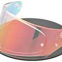 Logto Compatible with LS2 FF353/320/328/800 Helmets Visor Tint Replacement Motorcycle Helmet Face Shield (Revo Clear Red)