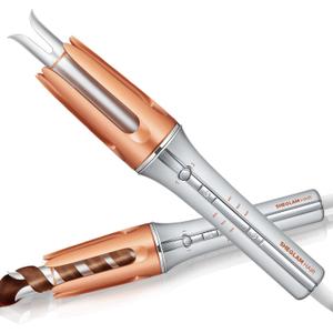 SHEGLAM Curling Iron Automatic Gift for Woman (Gold, 1 inch)
