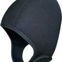 2.5mm Neoprene Dive Cap Surf Cap, Diving Hat, Thermal Wetsuit Hood Cap with Chin Strap, Windproof Cap for Surfing Kayak Rafting Canoe Snorkeling Water Sports