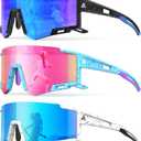 Kids Sunglasses Youth Baseball Sunglasses for Boys Girls Age 6-14 Sports UV400 Protection SunGlasses 3 Pack