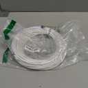 Sokqovt Cat 8 Ethernet Cable Slim 50ft Outdoor & Indoor, Pure Copper Cat8 Internet Cable for Waterproof & Direct Burial, Flexible Cat8 Ethernet Cable 40G 2000MHZ, Cat 8 Network Cable for Indoor White