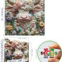 MINIWAN Puzzles for Adults 500 Pieces, Highland Cow Jigsaw Puzzle, 20"x20"