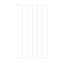 WAOWAO Triple Lock Baby Gate Extra Wide Pressure Mounted Walk Through Swing Auto Close Safety Black Metal Dog Pet Puppy Cat for Stairs,Doorways,Kitchen 25.59"-81.49" inch(White, 14.17"/36cm)