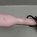 Hair Crimper, Waver Curling Iron Hair Styling Tool with Negative Ionic Technology Crimper Hair Tool for Creating Smooth Waves, French Anti-Scald Wave 32mm Curling Iron for Short Hiar, Pink