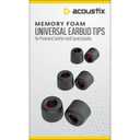 Acoustic Memory foam UNIVERSAL EARBUD TIPS 6 pack
