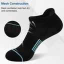 Heatuff 7 Pairs Womens Ankle Socks Athletic Cushioned Anti-Blister Running Low Cut Socks with Tab
